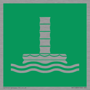 E055 safe condition marine evacuation chute